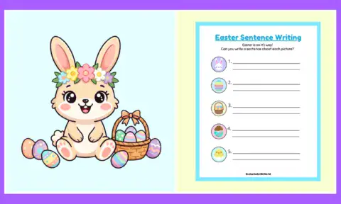 Free Easter Sentence Builder Worksheet