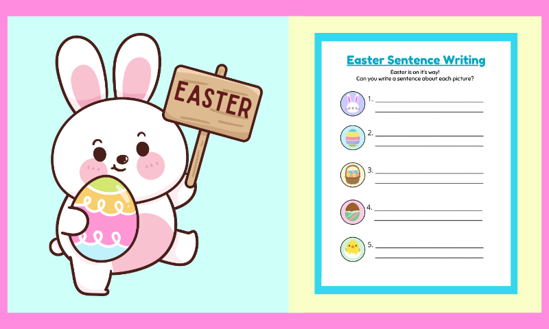 Free Printable Easter Sentence Writing