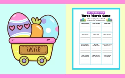 Free Printable Easter Three Words Game