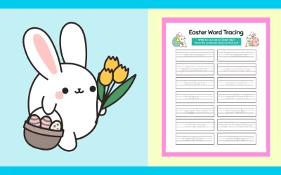 Free Printable Easter Word Tracing