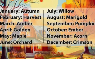 Free Printable Harvest Name Generator