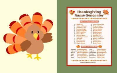 Free Printable Thanksgiving Name Generator
