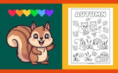 Free Printable Autumn Coloring Page 7