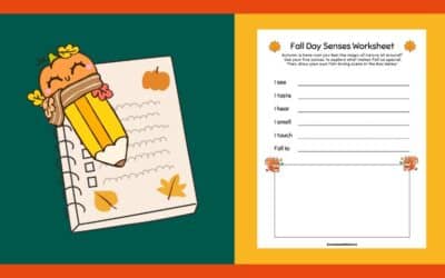 Free Printable Fall Senses Writing Worksheet
