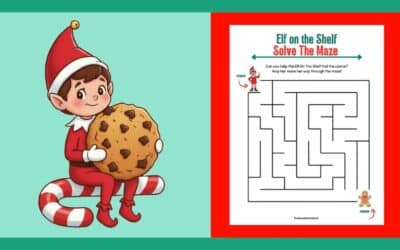 Free Elf On The Shelf Maze 1: Easy