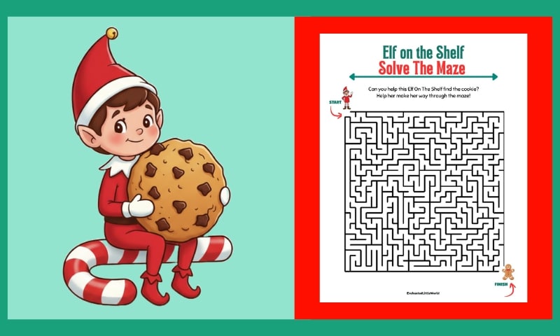 Free Elf On The Shelf Maze 3: Hard