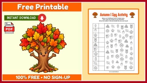 Free Fall I Spy Activity