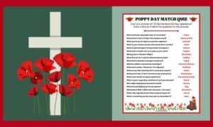 Free Printable Poppy Day Quiz