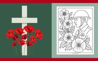 Free Printable Poppy Day Colouring #5