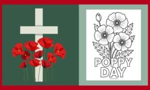 Free Printable Poppy Day Colouring #6