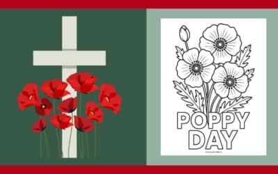 Free Printable Poppy Day Colouring #6