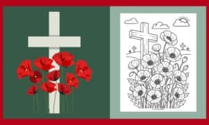 Free Printable Poppy Day Colouring #7