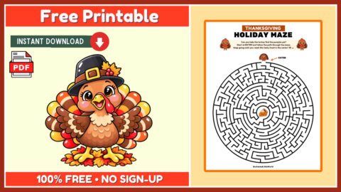 Free Thanksgiving Maze Activity