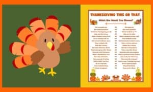 Free Thanksgiving Would You Rather