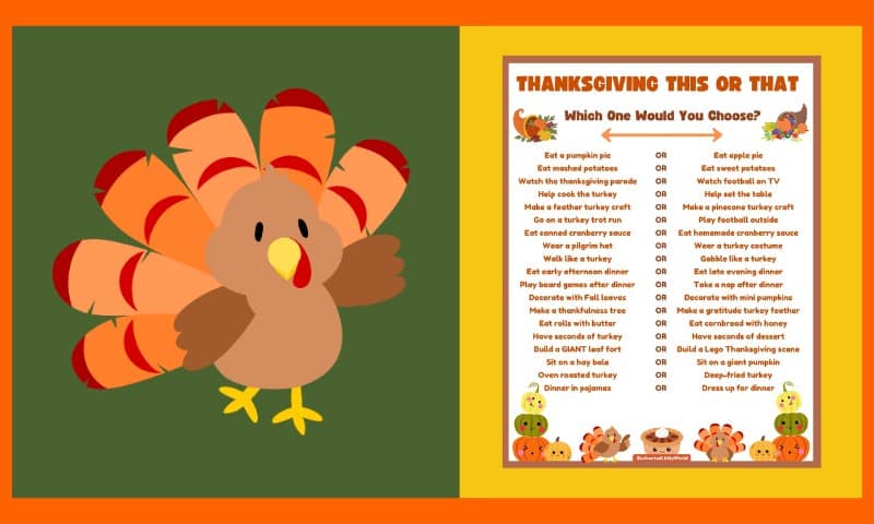 Free Thanksgiving Would You Rather