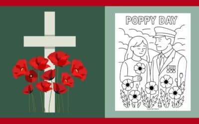 Free Printable Poppy Day Colouring #1