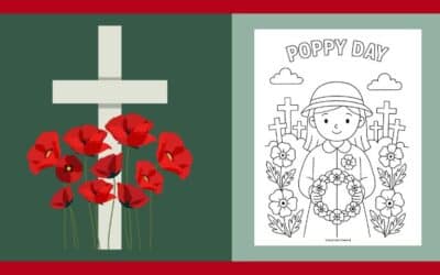 Free Printable Poppy Day Colouring #2