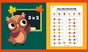 Free Printable Fall Multiplication Worksheet