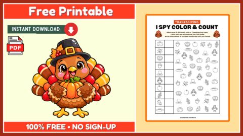 Free Thanksgiving I Spy Activity