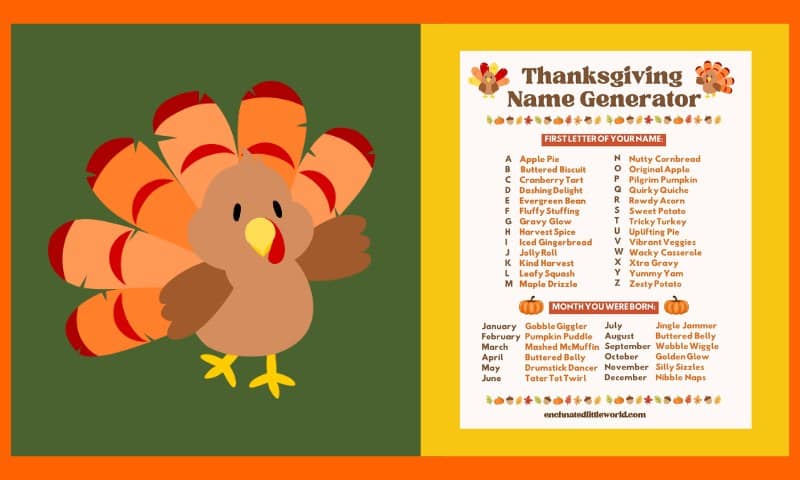 Free Thanksgiving Name Generator