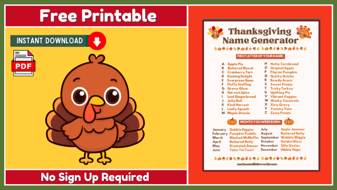 Free Thanksgiving Name Generator