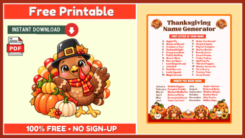 Free Thanksgiving Name Generator