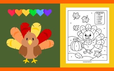 Free Thanksgiving Color By Number 2