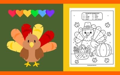 Free Thanksgiving Color By Number 3