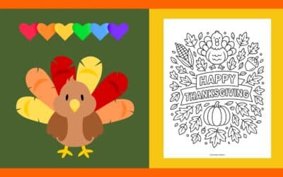 Free Thanksgiving Coloring Page 16