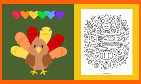 Free Thanksgiving Coloring Page 16