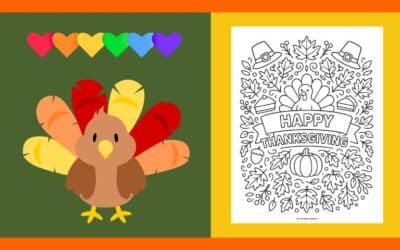 Free Thanksgiving Coloring Page 14