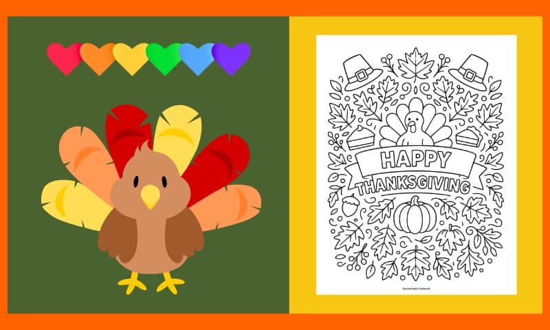 Free Thanksgiving Coloring Page 14