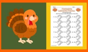 Free Thanksgiving Math Worksheet 1