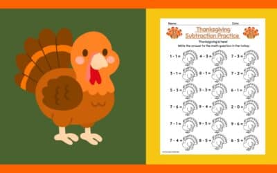 Free Thanksgiving Math Worksheet 1