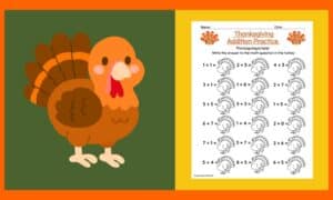Free Thanksgiving Math Worksheet 3