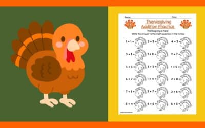 Free Thanksgiving Math Worksheet 3