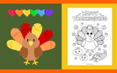 Free Thanksgiving Coloring Page 6