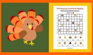 Free Thanksgiving STEM Mapping Worksheet