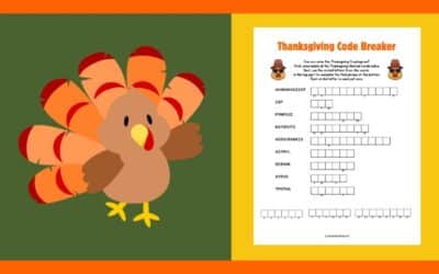 Free Thanksgiving Code Breaker Puzzle Activity
