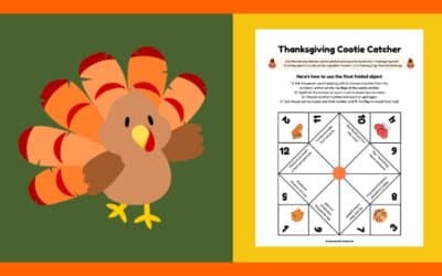 Free Thanksgiving Cootie Catcher Activity