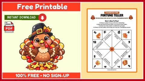 Free Thanksgiving Fortune Teller
