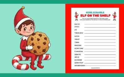 Free Elf On The Shelf Word Scramble