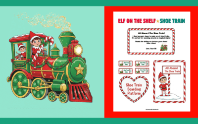 Free Elf on the Shelf Printable: Shoe Train Note & Prop