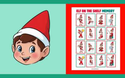 Free Elf On The Shelf Printable Memory Game 2