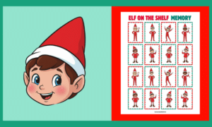 Free Elf On The Shelf Printable Memory Game