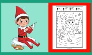 Free Elf On The Shelf Color By Number 2