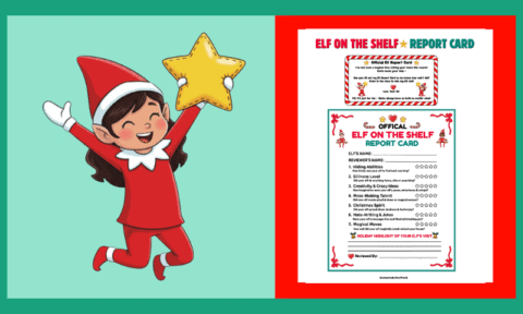Free Printable Elf on the Shelf Report Card & Elf Note