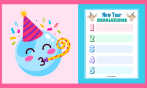 Free Printable New Years Resolution Chart