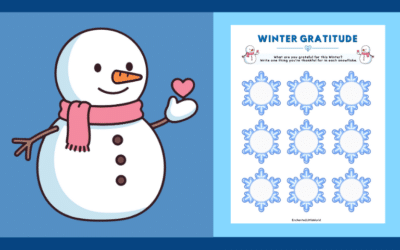 Free Printable Winter Gratitude Worksheet
