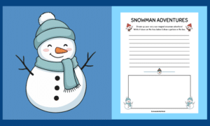 Free Printable Snowman Writing Prompt Activity